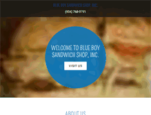 Tablet Screenshot of blueboysandwiches.com